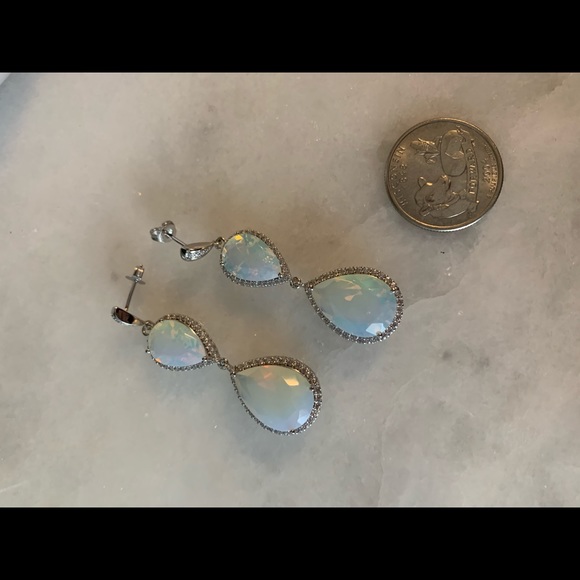 Gorgeous white opal earrings - Picture 5 of 5